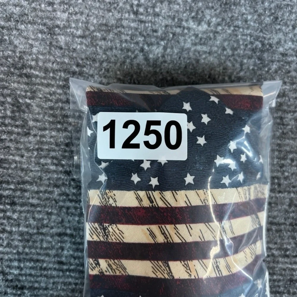 Tango by Max Raab Americana Series Starry Flowers of Liberty Cotton Tie USA